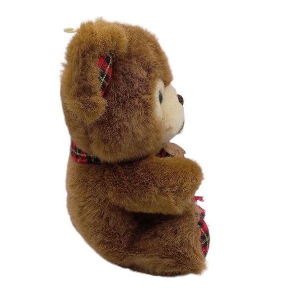 DanDee Special Touch Plush Teddy Bear With Tartan Plaid Scarf Ears Hands Feet - Picture 11 of 12